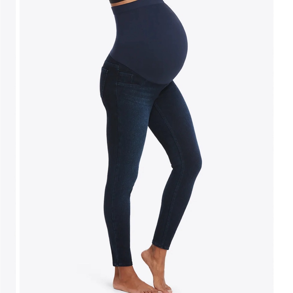 Spanx mama jeans-ish leggings small / petite